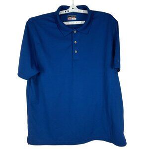 Grand Slam Performance Mens Polo Shirt Size XXL Blue Short Sleeve